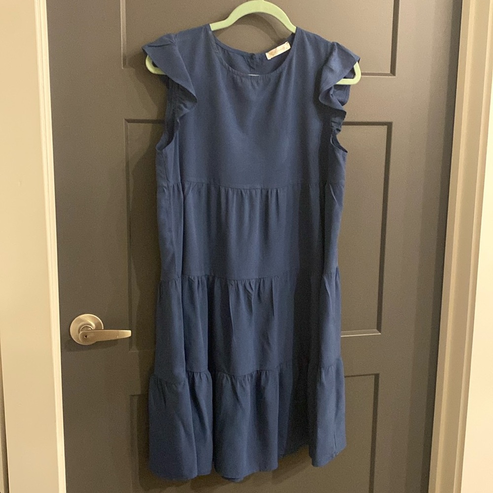 CLOSET CLEAR OUT $10 Blue Tiered Dress